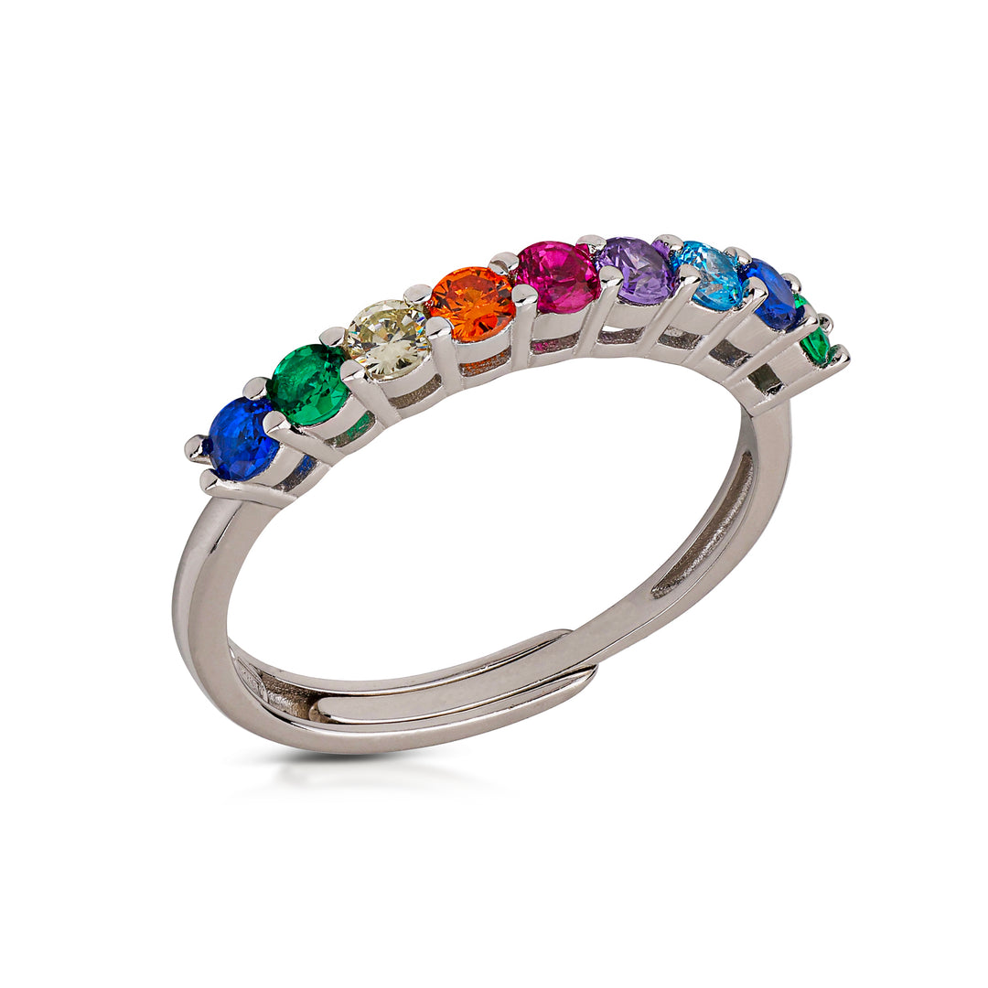 Anello Multicolore Pietre