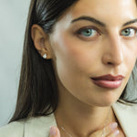 Carica l'immagine nella Galleria, Orecchino Punto Luce Perla Ø 6