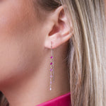 Carica l'immagine nella Galleria, Orecchino a filo Cometa