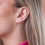 Carica l'immagine nella Galleria, Orecchino a filo Cometa