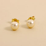 Carica l'immagine nella Galleria, Orecchini Con Perla Da 6 MM