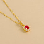 Carica l'immagine nella Galleria, Collana Con Ovale Zirconato