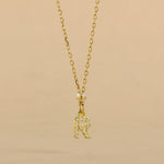 Carica l'immagine nella Galleria, Collana Con Iniziale Strass