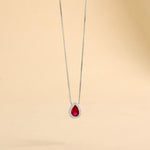 Carica l'immagine nella Galleria, Collana Con Goccia Zirconata