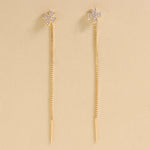 Carica l'immagine nella Galleria, Orecchino Filo Con Croce