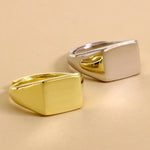 Carica l'immagine nella Galleria, Anello Chevalier Da Mignolo Quadrato Liscio