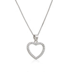Carica l'immagine nella Galleria, Collana con cuore in zirconi