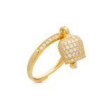 Carica l'immagine nella Galleria, Anello Campanella Zirconata