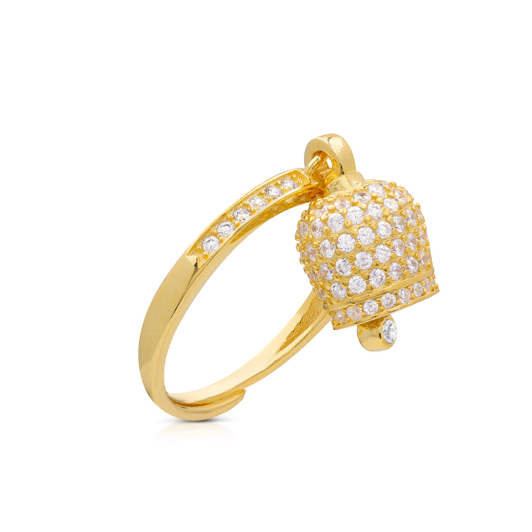 Anello Campanella Zirconata
