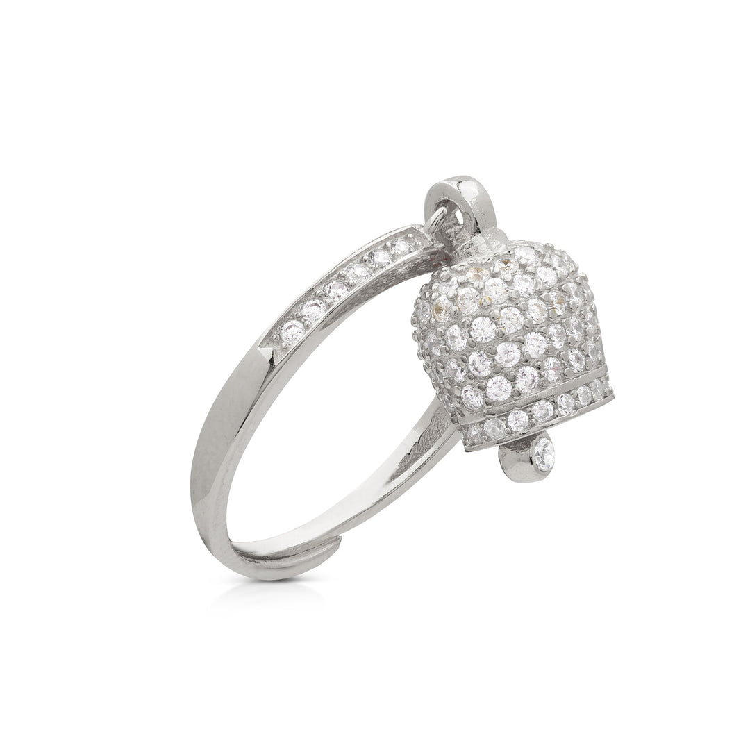 Anello Campanella Zirconata