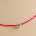 Carica l'immagine nella Galleria, Choker Cuore Zirconato