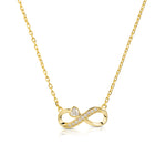 Carica l'immagine nella Galleria, Collana con infinito e cuore zircone