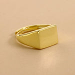 Carica l'immagine nella Galleria, Anello Chevalier Da Mignolo Quadrato Liscio