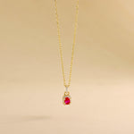 Carica l'immagine nella Galleria, Collana Con Ovale Zirconato