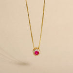 Carica l'immagine nella Galleria, Collana Con Cerchio Zirconato