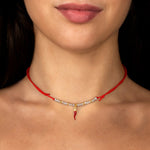 Carica l'immagine nella Galleria, Choker pepite e corno