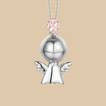 Carica l'immagine nella Galleria, Collana Chiama Angeli Con Angelo e Charm Quadrifoglio