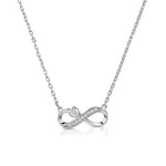 Carica l'immagine nella Galleria, Collana con infinito e cuore zircone