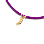 Carica l'immagine nella Galleria, Choker Raso con Corno Zirconato