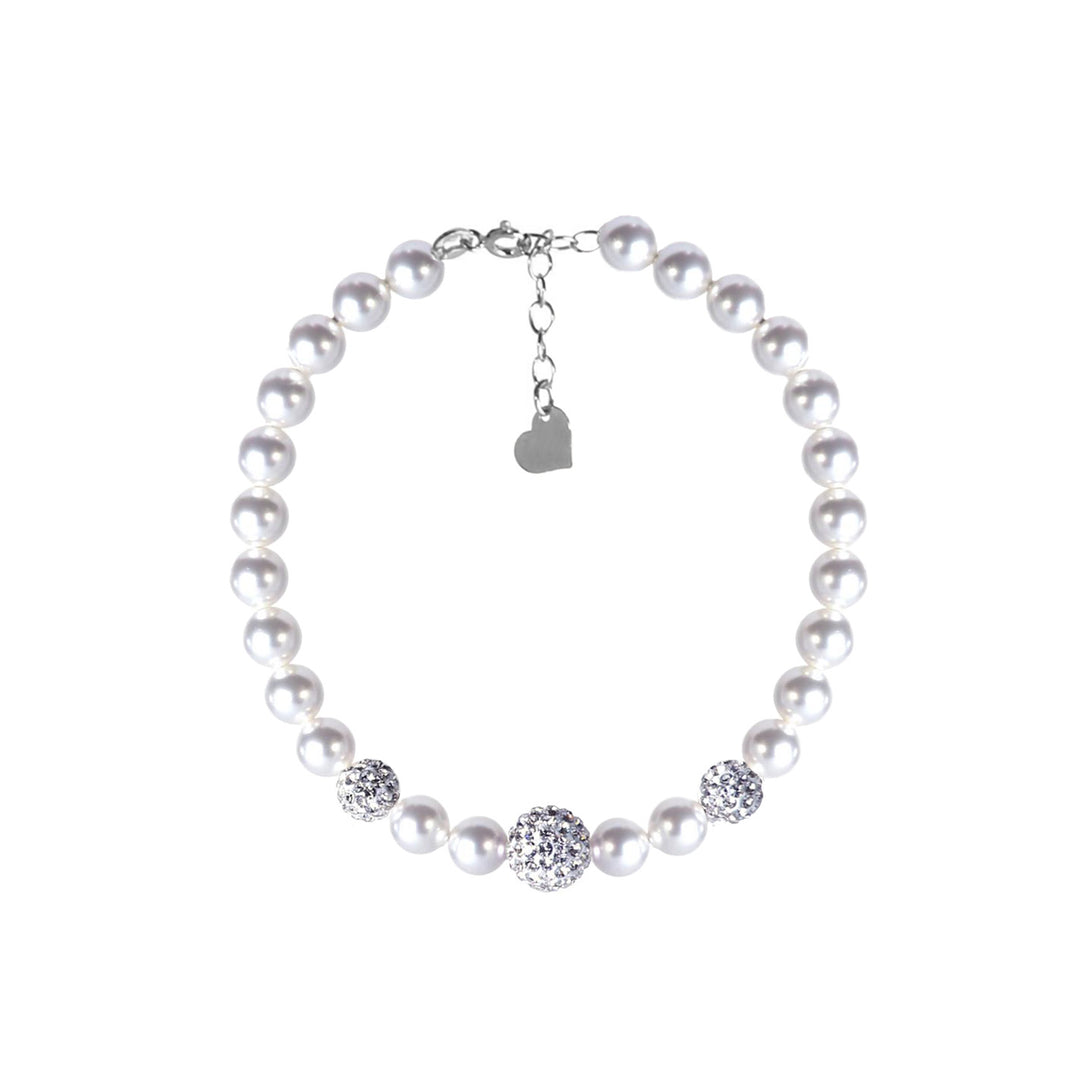 Bracciale Di Perle Con Zirconi