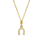 Carica l'immagine nella Galleria, Collana Con Pendente Zirconato Porta Fortuna