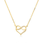 Carica l'immagine nella Galleria, Collana Cuore Infinito