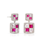 Carica l'immagine nella Galleria, Orecchini Pendenti Square