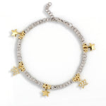 Carica l'immagine nella Galleria, Bracciale Pepite Pieno Con Pendenti Strass