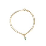 Carica l'immagine nella Galleria, Bracciale Croce Arrotondata