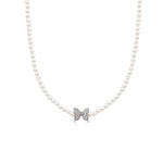 Carica l'immagine nella Galleria, Collana di Perle con Pendente Zirconato