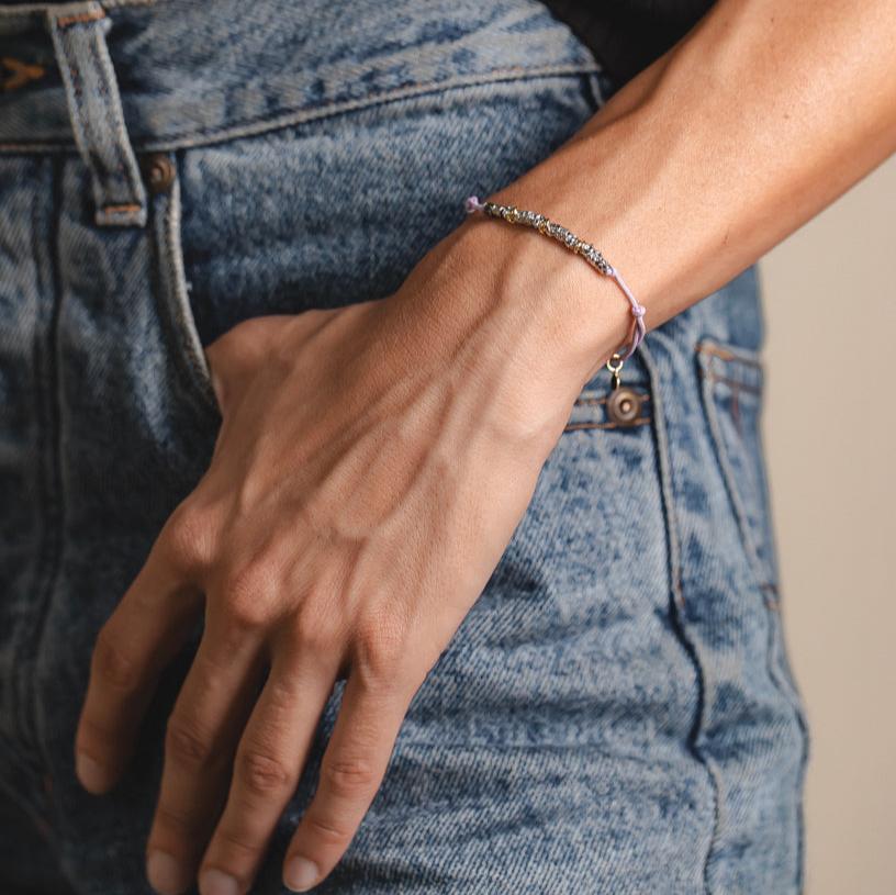 Bracciale Cordino Pepite