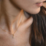 Carica l'immagine nella Galleria, Collana Con Iniziale Strass