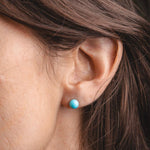 Carica l'immagine nella Galleria, Orecchini Con Perla Da 6 MM