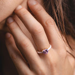 Carica l'immagine nella Galleria, Anello Cuore Arcobaleno