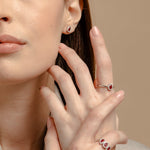 Carica l'immagine nella Galleria, Anello Con Goccia Zirconata