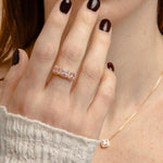 Carica l'immagine nella Galleria, Anello Trilogy Quadrato