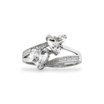 Carica l'immagine nella Galleria, Anello Doppio Cuore Colorato