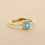 Carica l'immagine nella Galleria, Anello Con Quadrato Zirconato