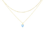 Carica l'immagine nella Galleria, Collana Doppia Con Pendente Swarovski