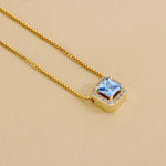 Carica l'immagine nella Galleria, Collana Con Quadrato Zirconato