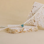 Carica l'immagine nella Galleria, Collana Di Perle Con Cuore Zirconato