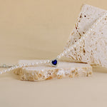 Carica l'immagine nella Galleria, Collana Di Perle Con Cuore Zirconato