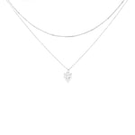 Carica l'immagine nella Galleria, Collana Doppia Con Pendente Swarovski