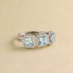 Carica l'immagine nella Galleria, Anello Trilogy Quadrato