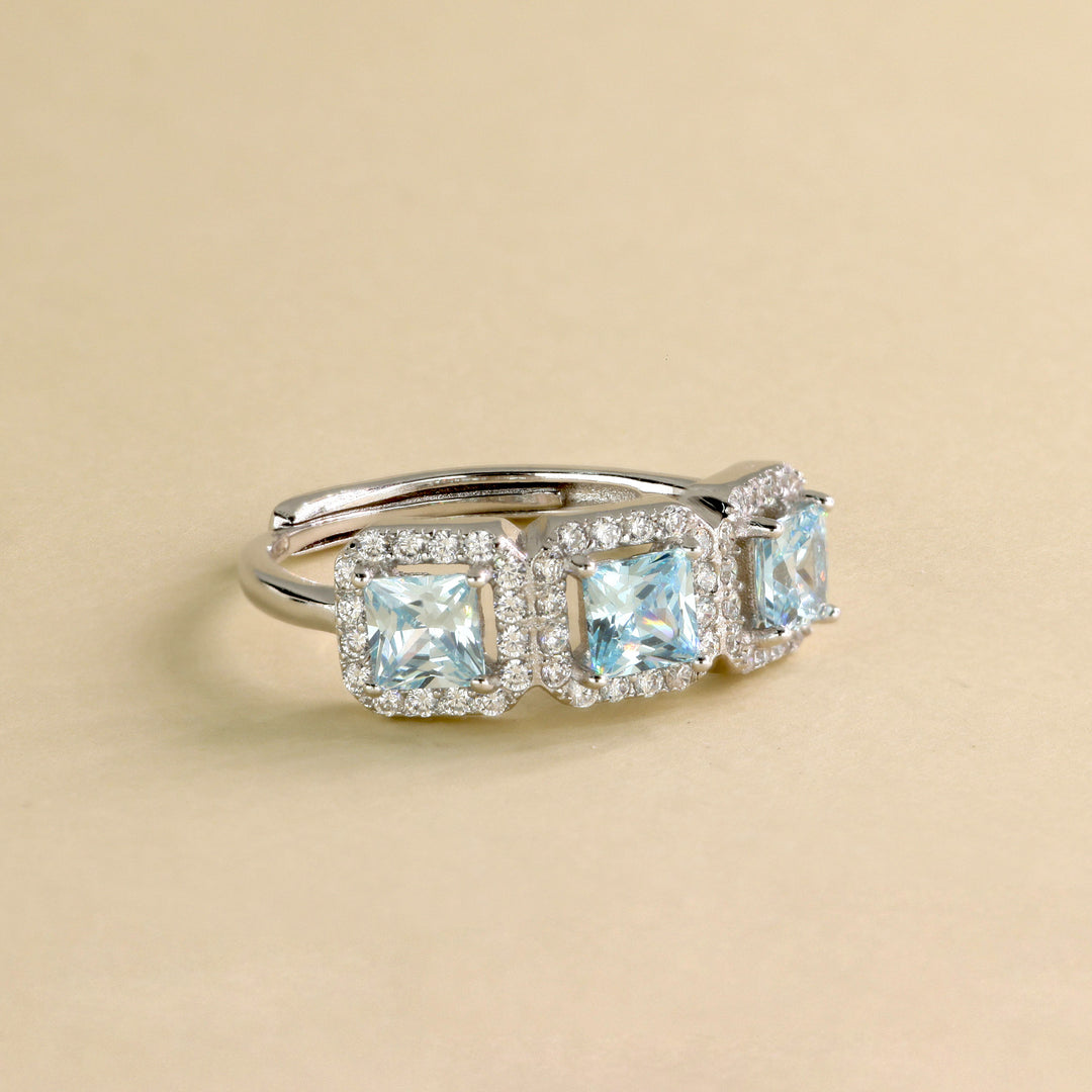 Anello Trilogy Quadrato