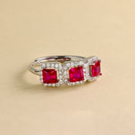 Carica l'immagine nella Galleria, Anello Trilogy Quadrato