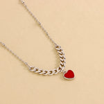 Carica l'immagine nella Galleria, Collana Con Cuore Smaltato