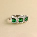 Carica l'immagine nella Galleria, Anello Trilogy Quadrato