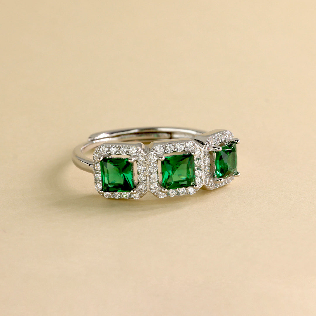 Anello Trilogy Quadrato