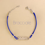 Carica l'immagine nella Galleria, Bracciale Cordoncino Nome